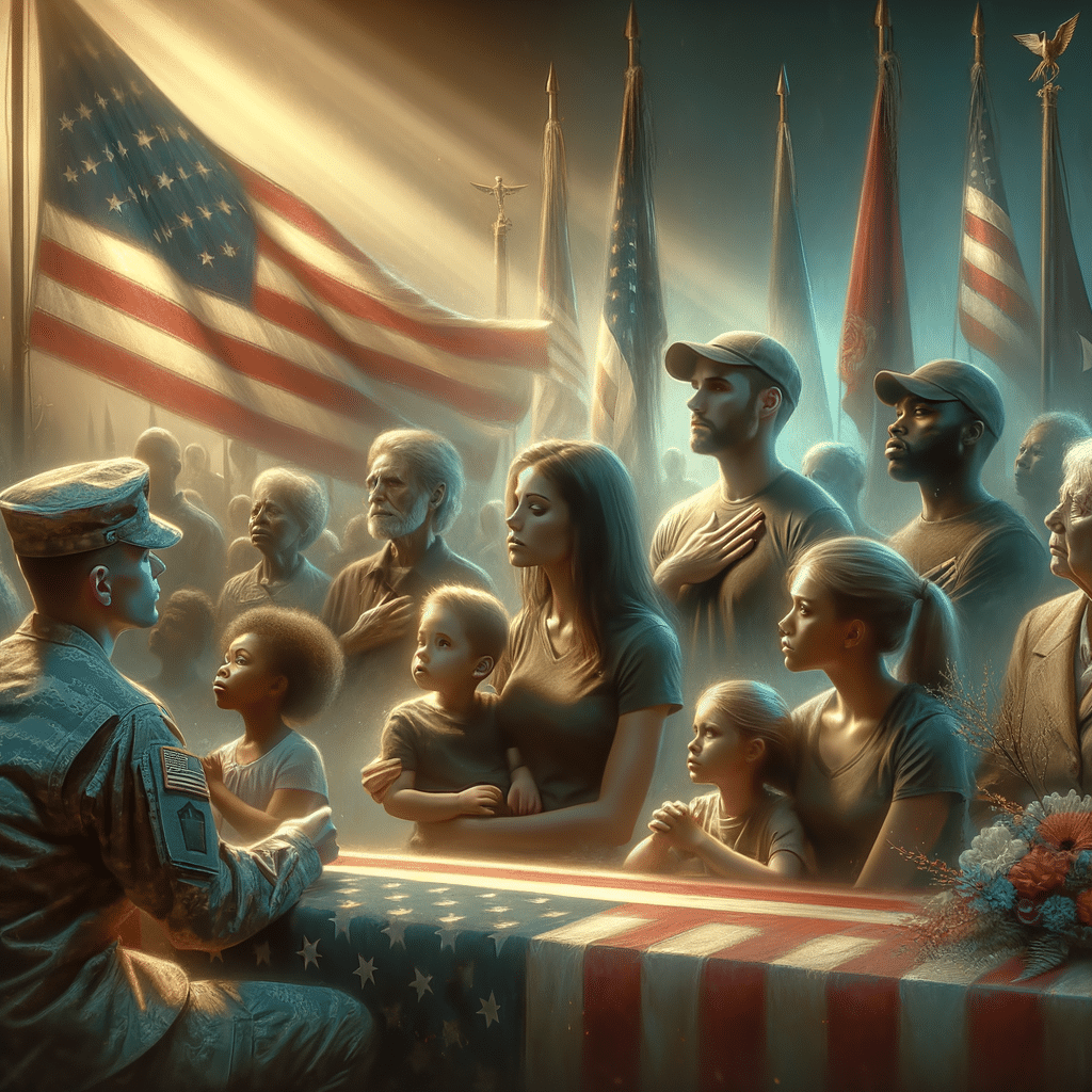 image depicting the true meaning of Memorial Day, honoring the sacrifice of fallen soldiers, United States of America